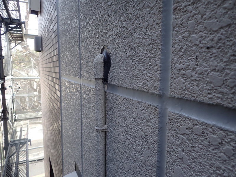川崎市宮前区　外壁塗装タイル外壁の塗り替えとコーキング打替え
