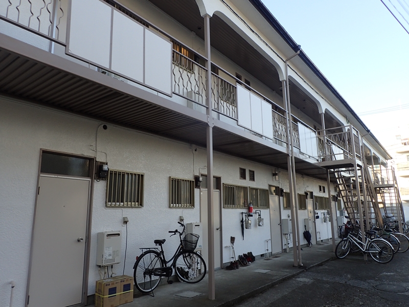 集合住宅アパートの外壁塗装　川崎市多摩区　工事後