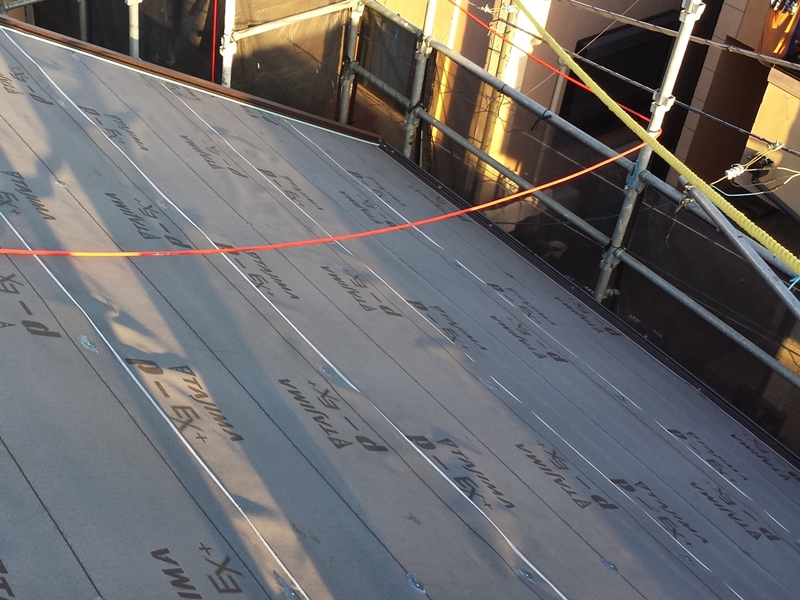 ジョリパットフレッシュ外壁塗装と屋根リフォーム　川崎市高津区　屋根葺き替え工事