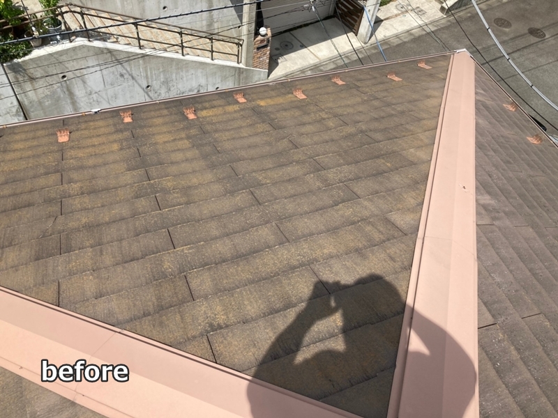 サイディング外壁塗装とスーパーガルテクト屋根工事神奈川県川崎市麻生区　工事前