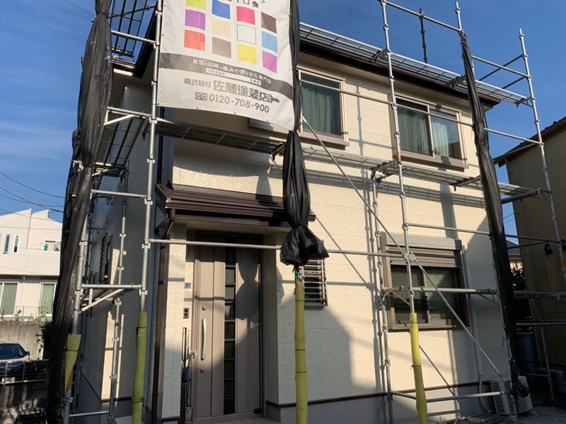 サイディング外壁塗装とスーパーガルテクト屋根工事神奈川県川崎市麻生区　工事後
