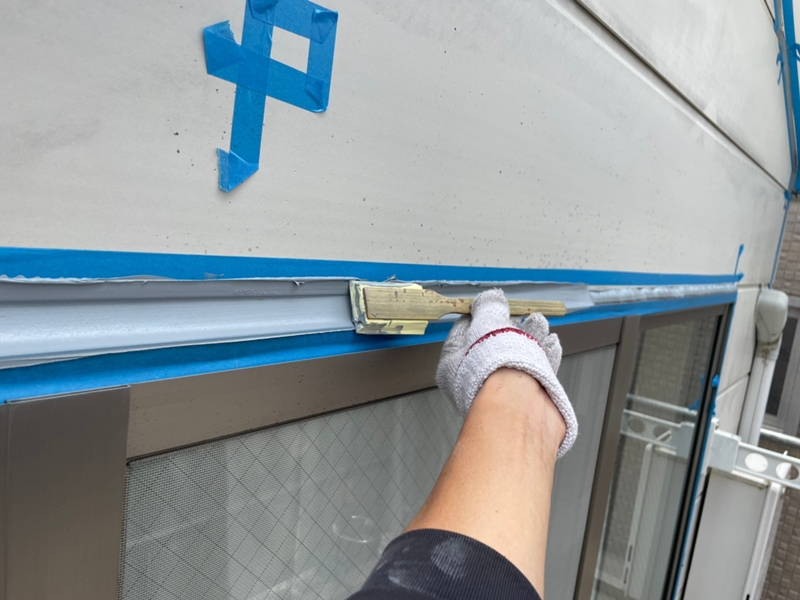 神奈川県川崎市多摩区マンションの外壁屋根塗装工事　コーキング打ち替え工事