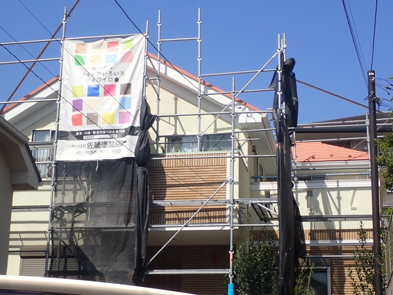 外壁塗装川崎市高津区住宅　工事完了