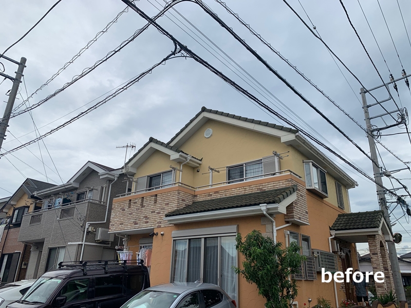ジョリパット外壁塗装と洋瓦屋根の塗り替え神奈川県平塚市