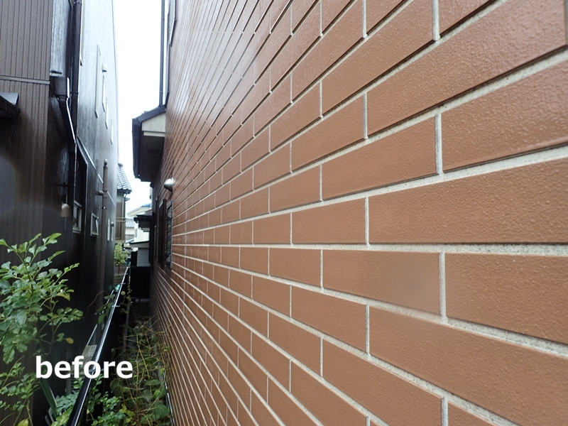 サイディング2色仕上げ外壁塗装神奈川県相模原市緑区　工事前