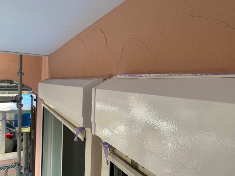 ジョリパットフレッシュクールと断熱ガイナの外壁塗装　付帯部塗装