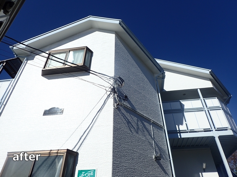 アパートの外壁塗装工事神奈川県川崎市多摩区　工事後