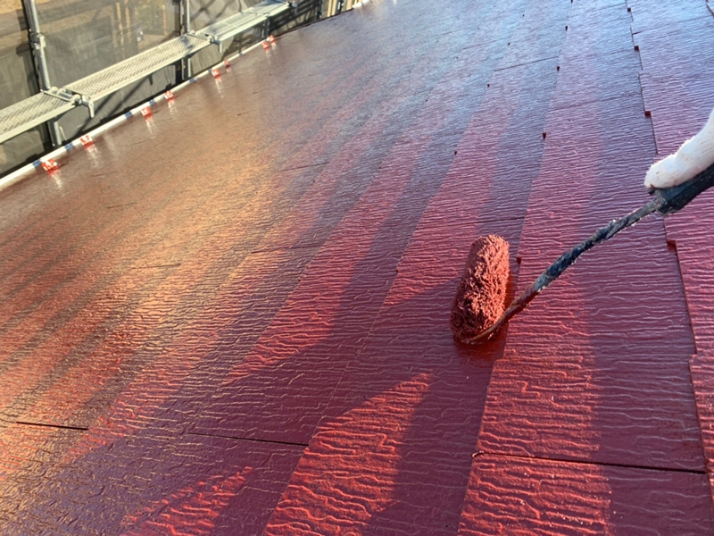 神奈川県横浜市鶴見区ジョリパット外壁塗装工事　屋根塗装