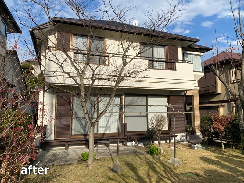 神奈川県川崎市麻生区外壁屋根塗装工事と防水工事　工事後