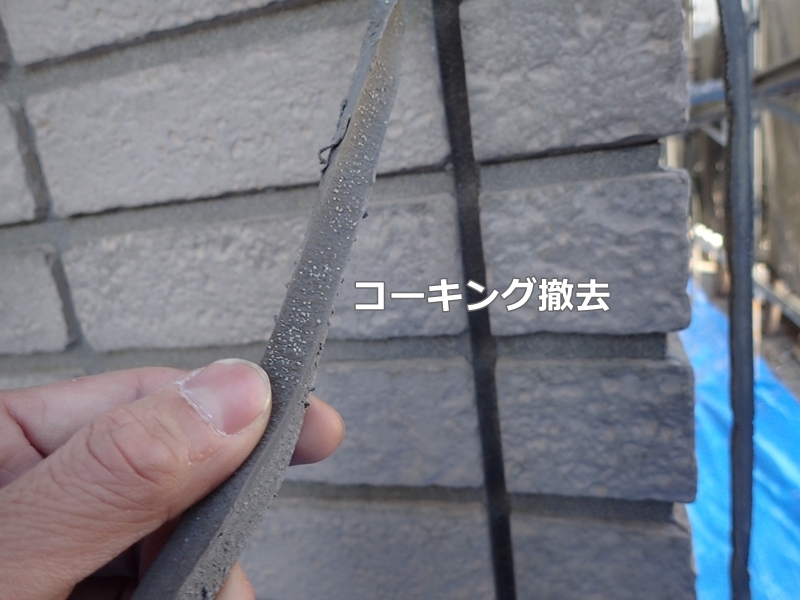 神奈川県川崎市多摩区サイディング外壁塗装　コーキング撤去
