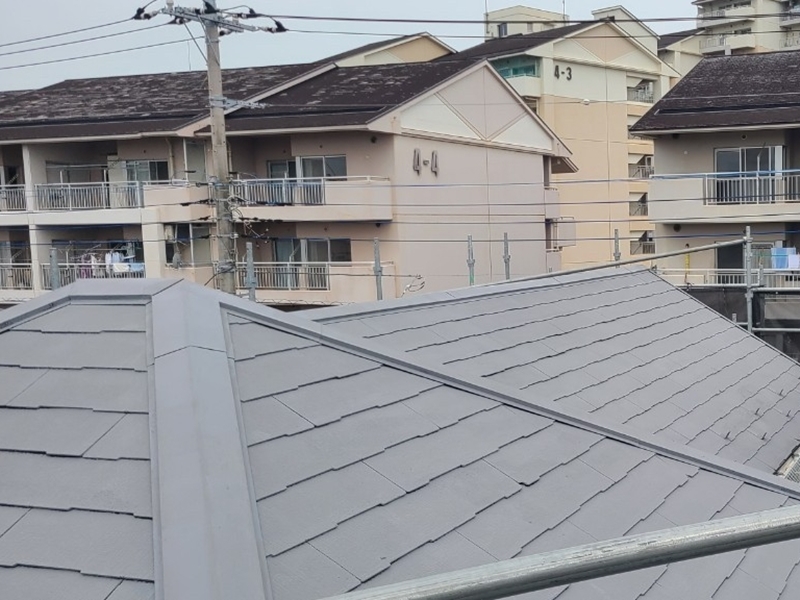 外壁塗装横浜市緑区サイディング外壁塗装　屋根塗装後