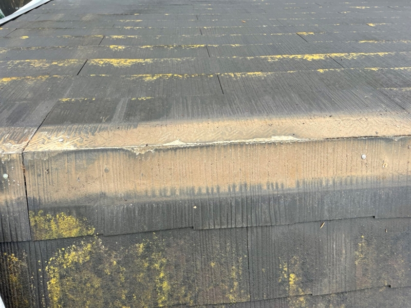 神奈川県横浜市青葉区外壁塗装と金属屋根工事　屋根棟板金撤去