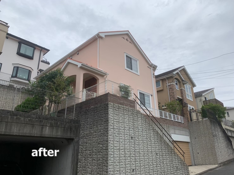 横浜市青葉区住宅外壁塗装　工事完成