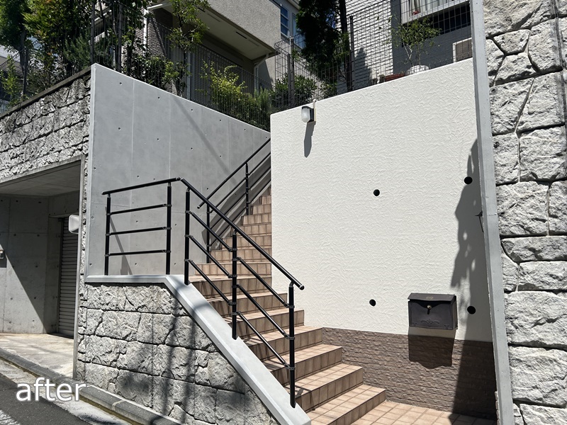 神奈川県横浜市青葉区　ジョリパット外壁塗装工事　工事後