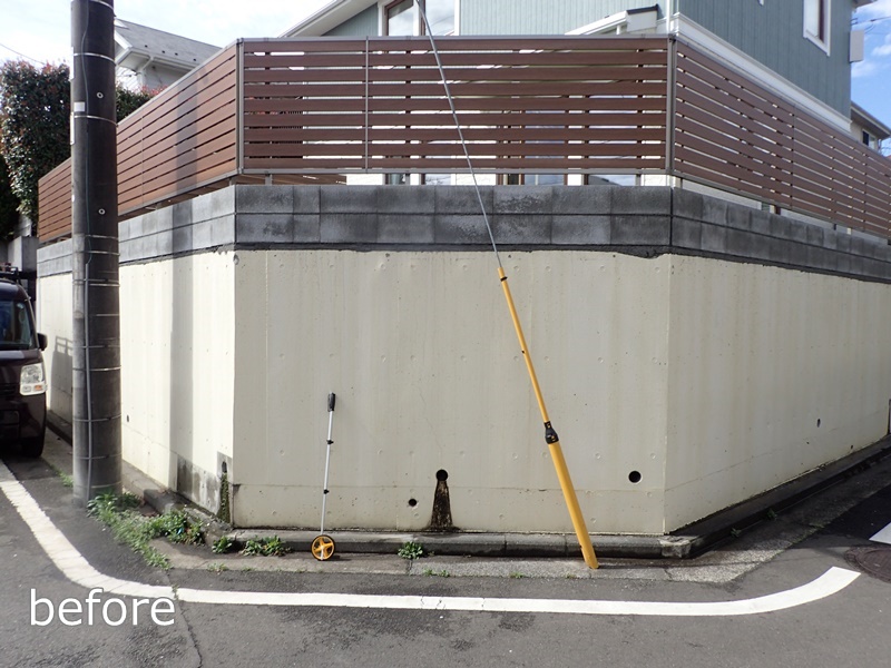 神奈川県横浜市都筑区　ジョリパット「レイヤーストーン」仕上げ前