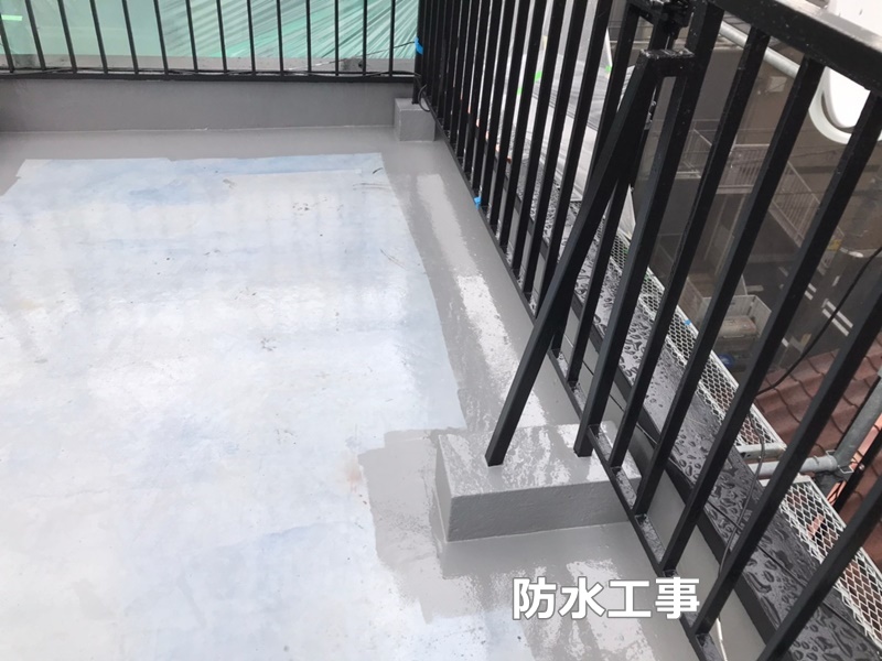 マンション外壁塗装工事　川崎市幸区　　屋上防水工事