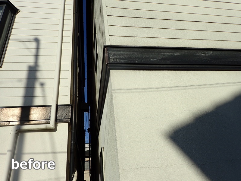 断熱ガイナ外壁屋根塗装　川崎市多摩区　工事前