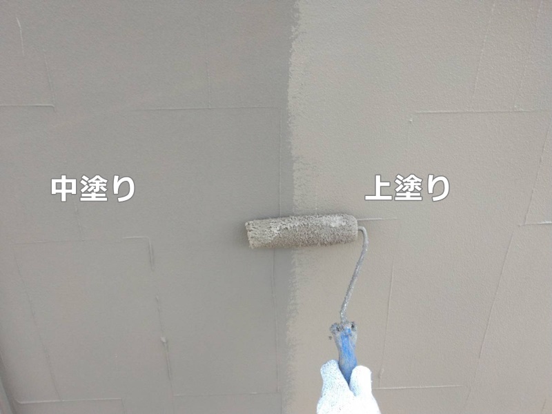 ジョリパット外壁塗装工事　川崎市多摩区　上塗り