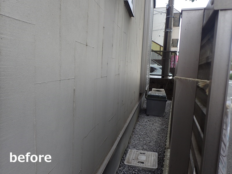 ジョリパット外壁塗装工事　川崎市多摩区　工事前
