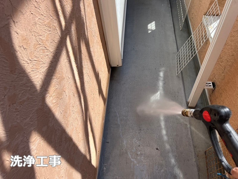 ジョリパット外壁塗装工事 神奈川県茅ケ崎市 洗浄工事
