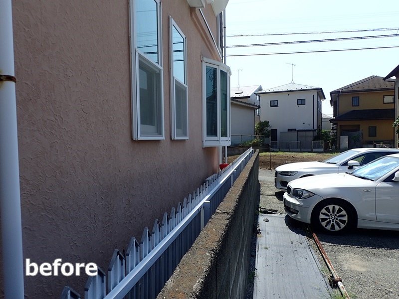 ジョリパット外壁塗装工事 神奈川県茅ケ崎市 工事前