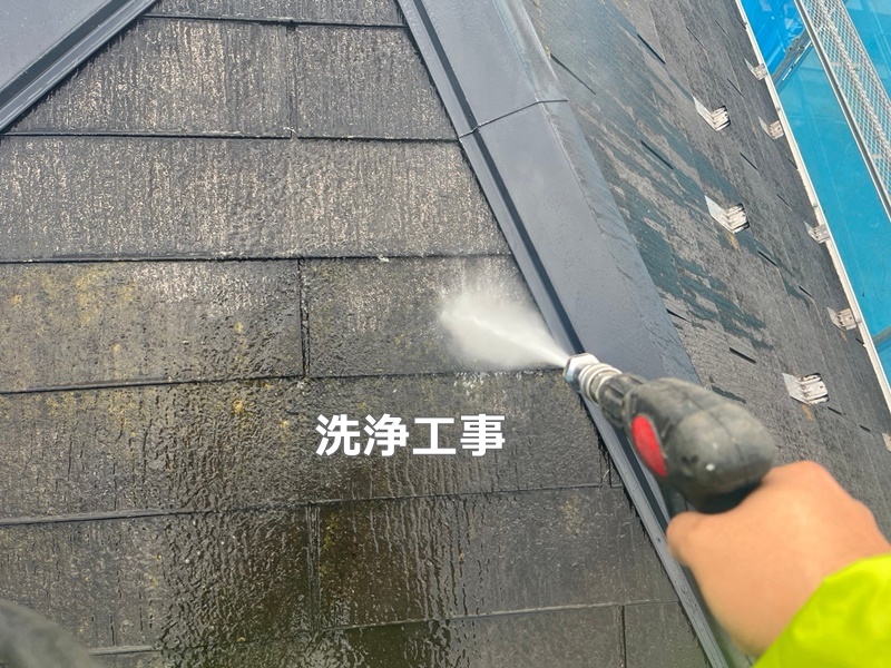ジョリパット外壁塗装工事、その他工事　東京都世田谷区　洗浄工事