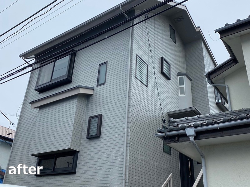 アパート外壁屋根塗装工事　神奈川県海老名市　工事後