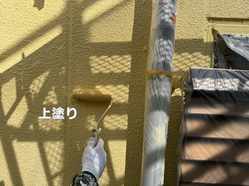 マンション修繕工事　東京都世田谷区　外壁上塗り