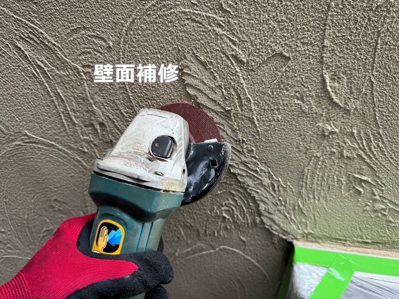 ジョリパット外壁塗装工事～川崎市幸区　壁面補修