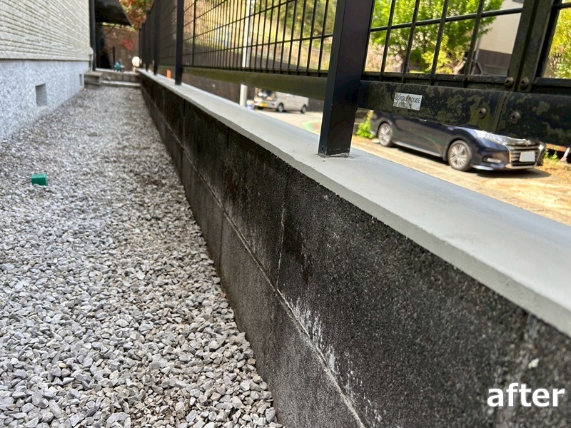ブロック塀改修工事　川崎市宮前区　工事後