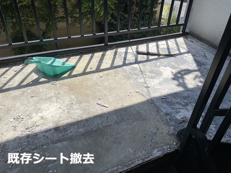 既存シート撤去