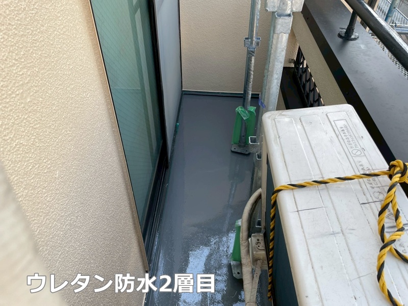 ウレタン防水2層目