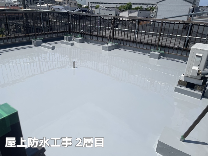 ウレタン防水2層目