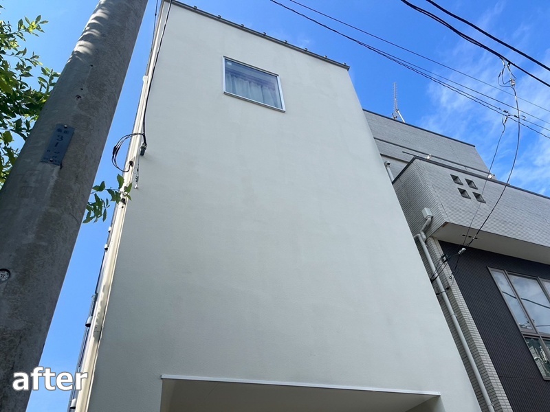 ジョリパット外壁塗装工事　川崎市中原区　工事後