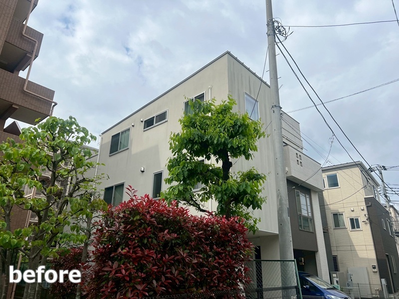 ジョリパット外壁塗装工事　川崎市中原区　工事前