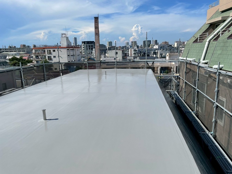 東京都品川区マンション 外壁塗装工事 トップ塗り