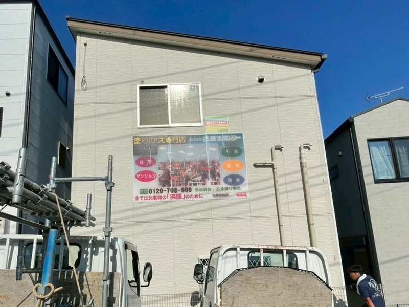 看板設置　工事前