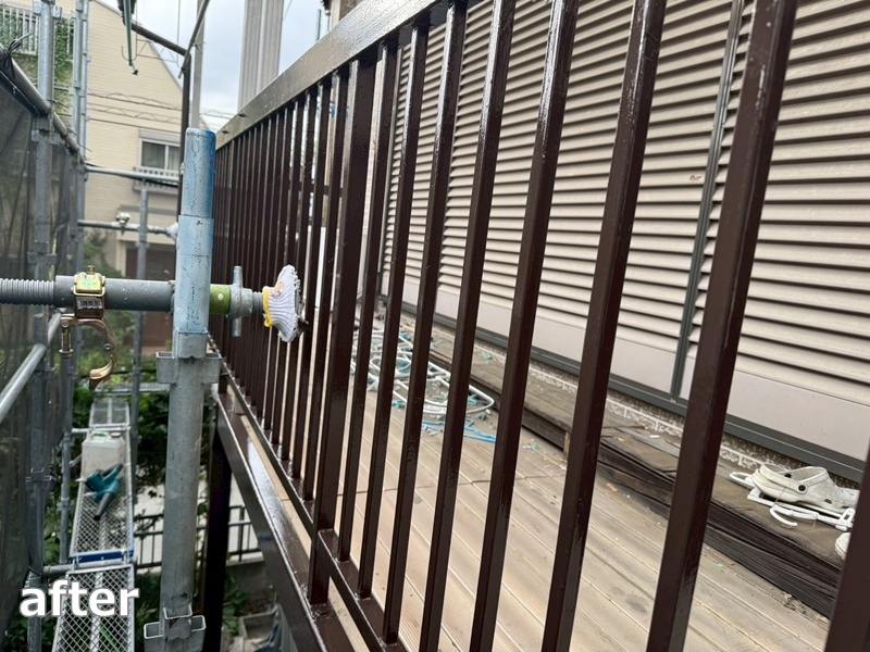バルコニー鉄骨補修工事　東京都八王子市　工事後