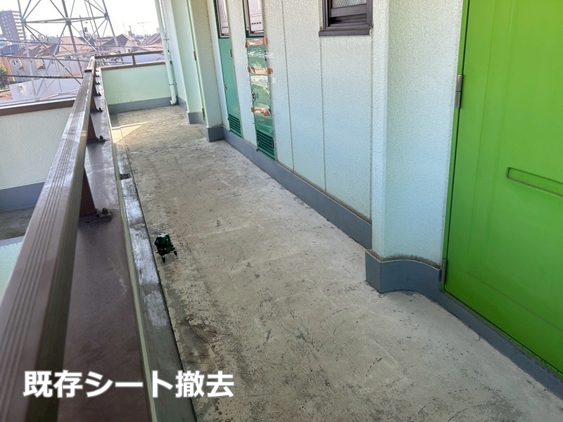 既存シート撤去