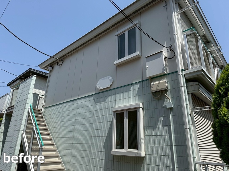 アパート2棟外壁塗装工事　川崎市高津区　工事前
