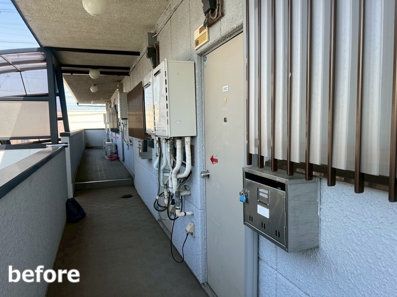 アパート外壁塗装工事　東京都三鷹市　工事前