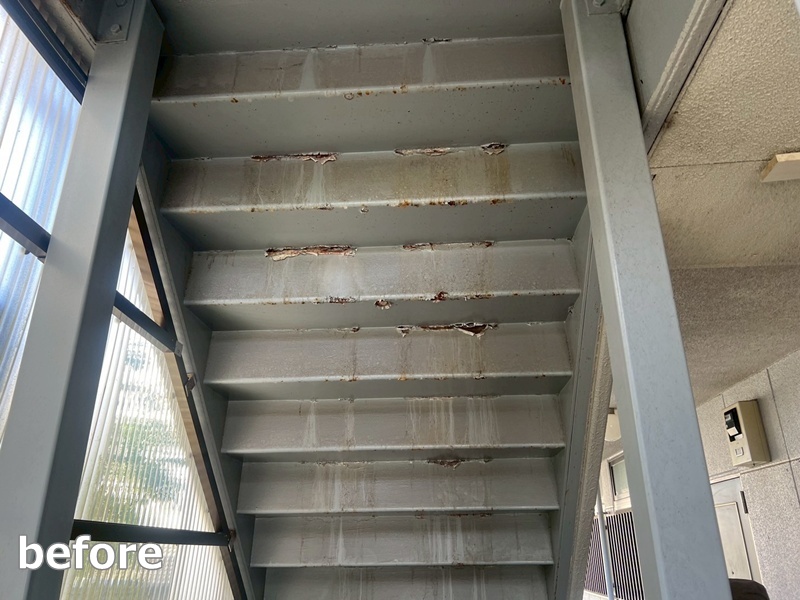 アパート外壁塗装工事　東京都三鷹市　工事前