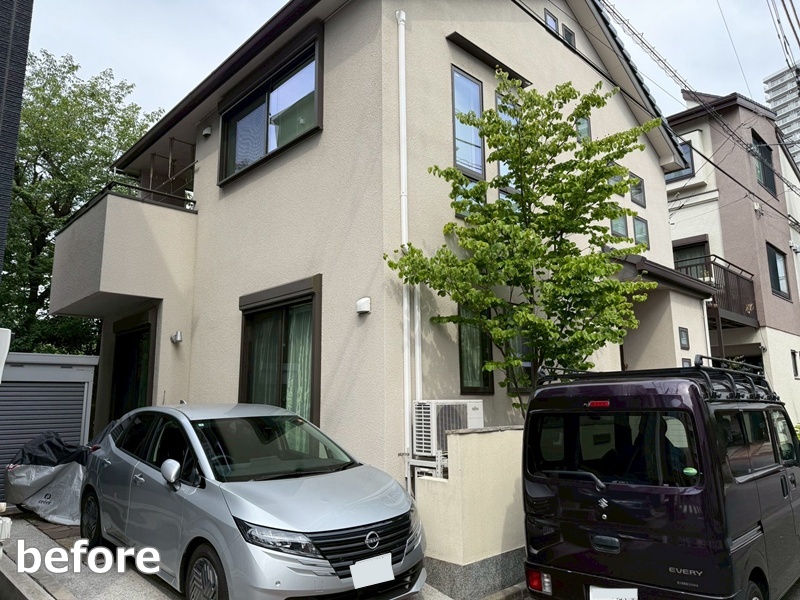 ジョリパット外壁塗装工事～川崎市幸区　工事前