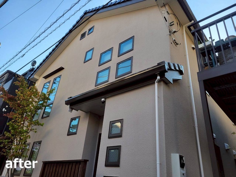 ジョリパット外壁塗装工事～川崎市幸区　工事後