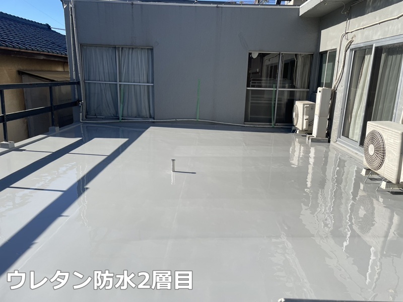ウレタン防水2層目