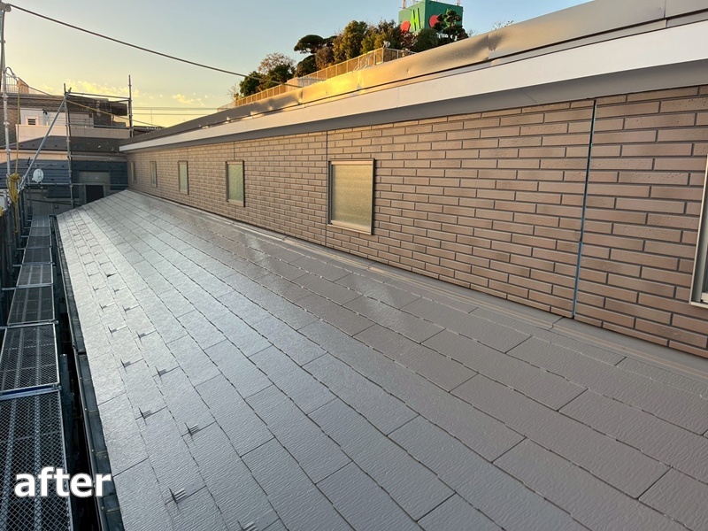 アパート外壁塗装工事　川崎市中原区　工事後