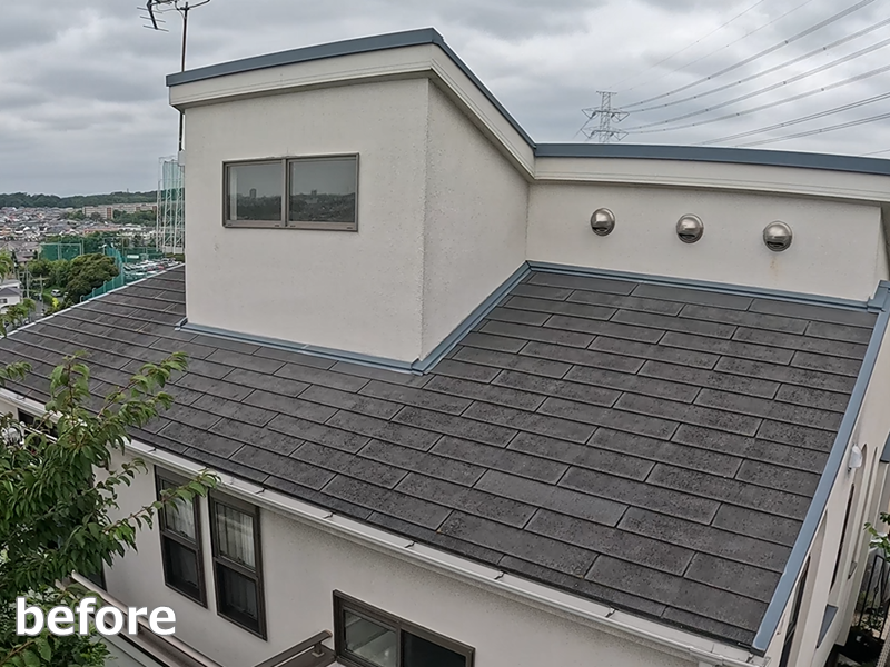 ジョリパット外壁塗装工事　横浜市青葉区　工事前