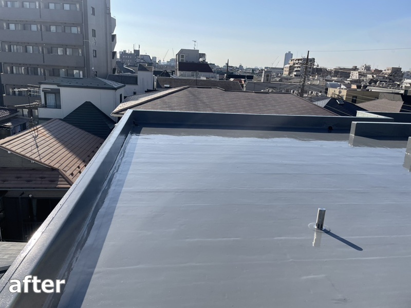 マンション屋上防水工事　東京都品川区　工事後