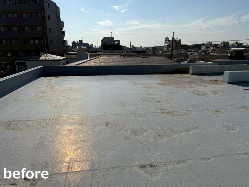 マンション屋上防水工事　東京都品川区　工事前