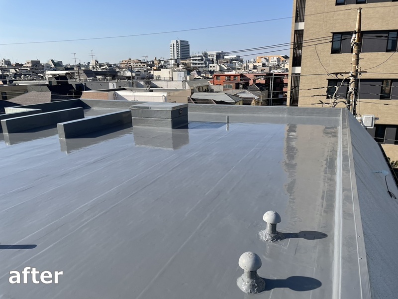マンション屋上防水工事　東京都品川区　工事後